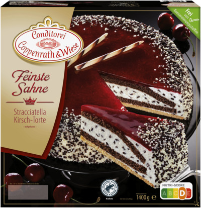 Coppenrath & Wiese Stracciatella-Kirsch-Torte (Feinste Sahne)