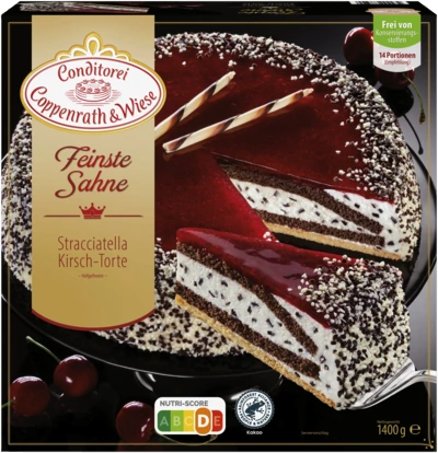 Coppenrath & Wiese Stracciatella-Kirsch-Torte (Feinste Sahne)