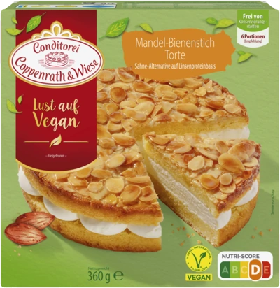 Coppenrath & Wiese vegane Mandel-Bienenstich-Torte