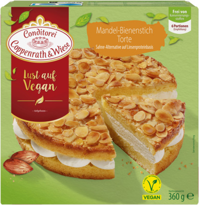 Coppenrath & Wiese vegane Mandel-Bienenstich-Torte