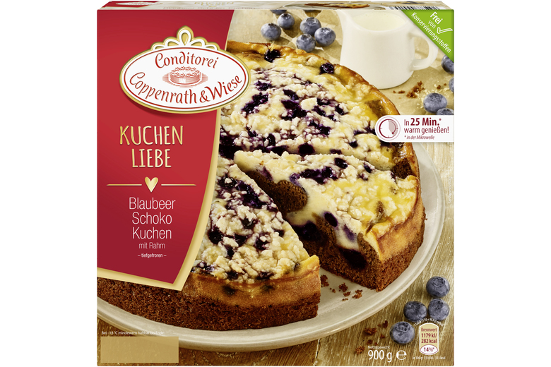 Coppenrath & Wiese Blaubeer-Rahm-Schoko-Kuchen (900g ...